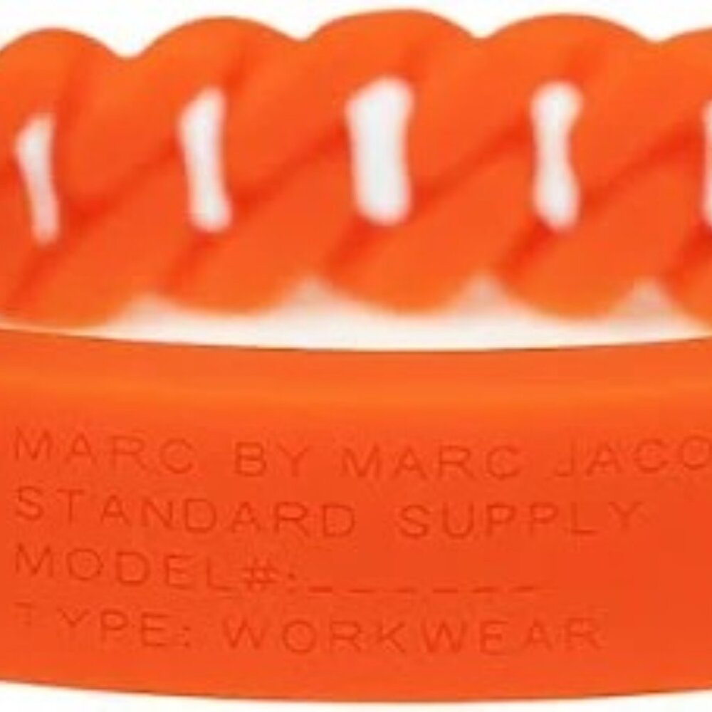 NWT Marc by Marc Jacobs Silicone Bracelet Orange